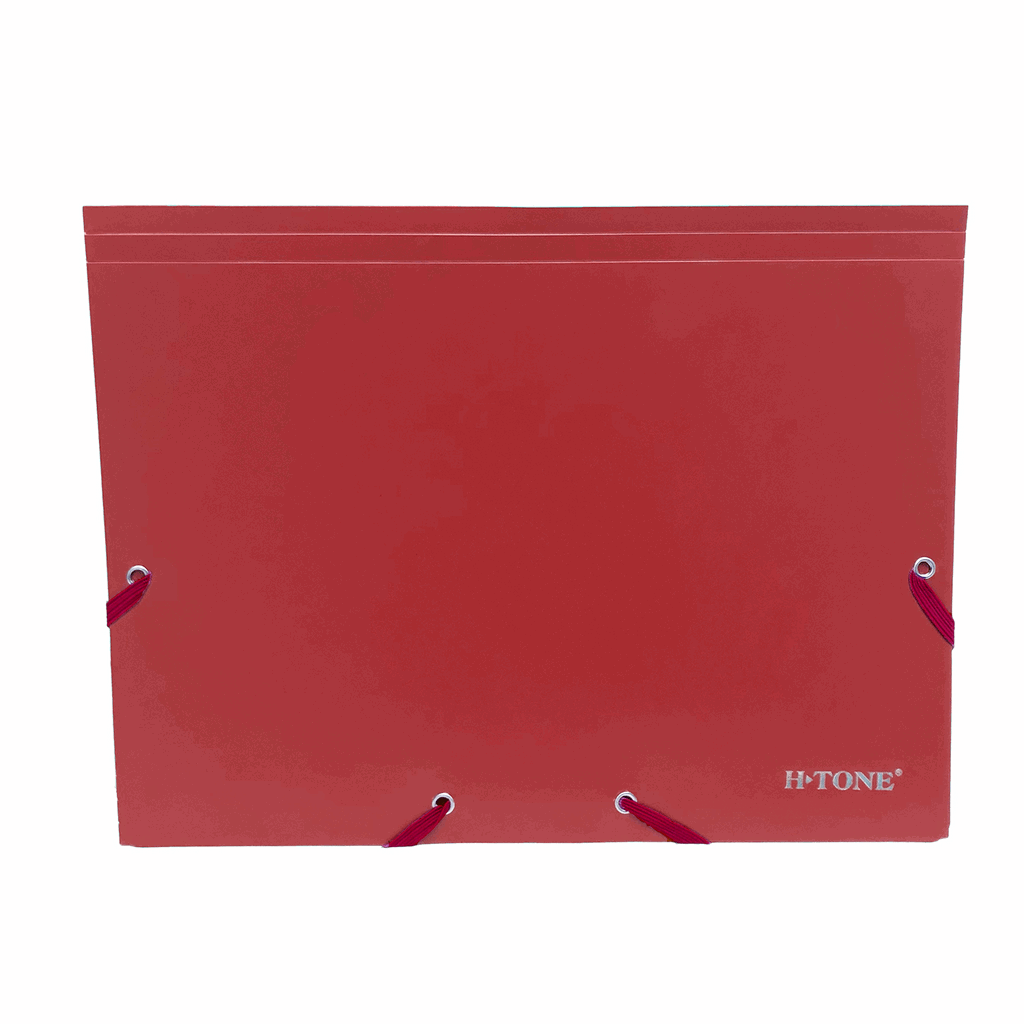 Папка пластикова на гумках А4, червона H-Tone (JJ40941-red)